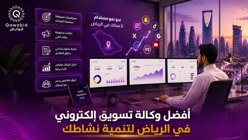 أفضل وكالة تسويق إلكتروني في الرياض لتنمية نشاطك