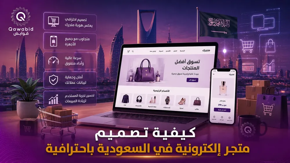كيفية تصميم متجر إلكتروني في السعودية باحترافية