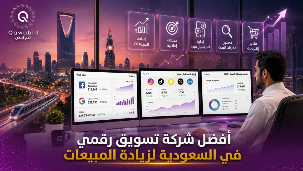 أفضل شركة تسويق رقمي في السعودية لزيادة المبيعات