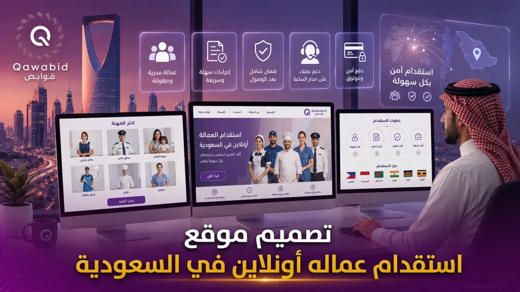 تصميم موقع استقدام عماله أونلاين في السعودية