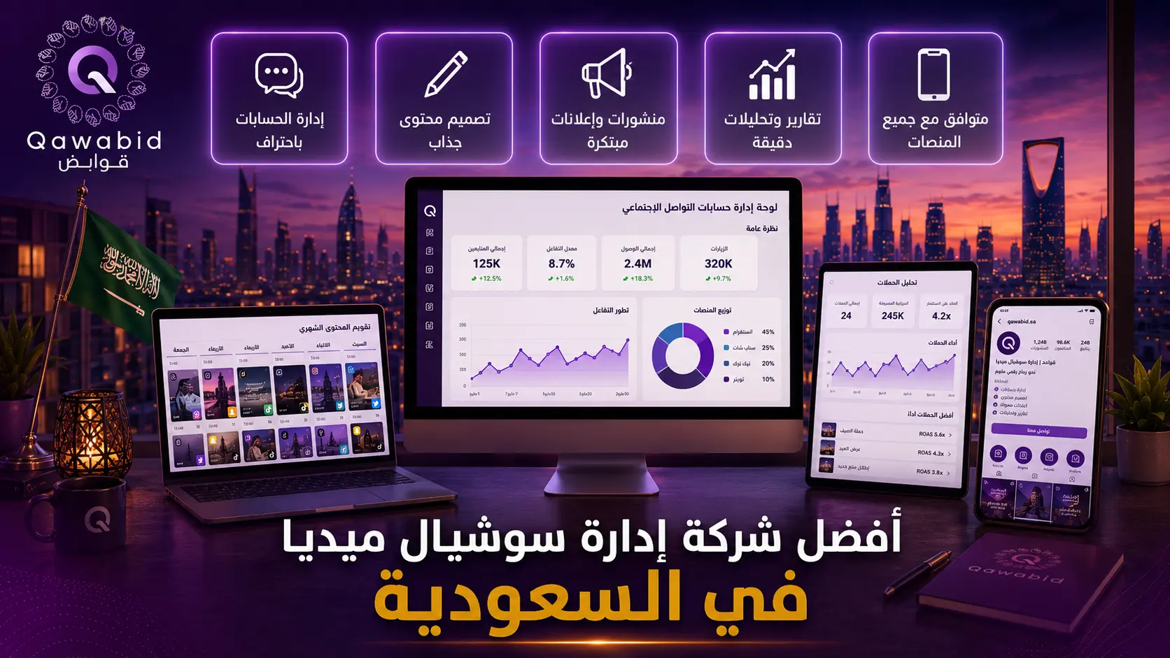 أفضل شركة إدارة سوشيال ميديا في السعودية