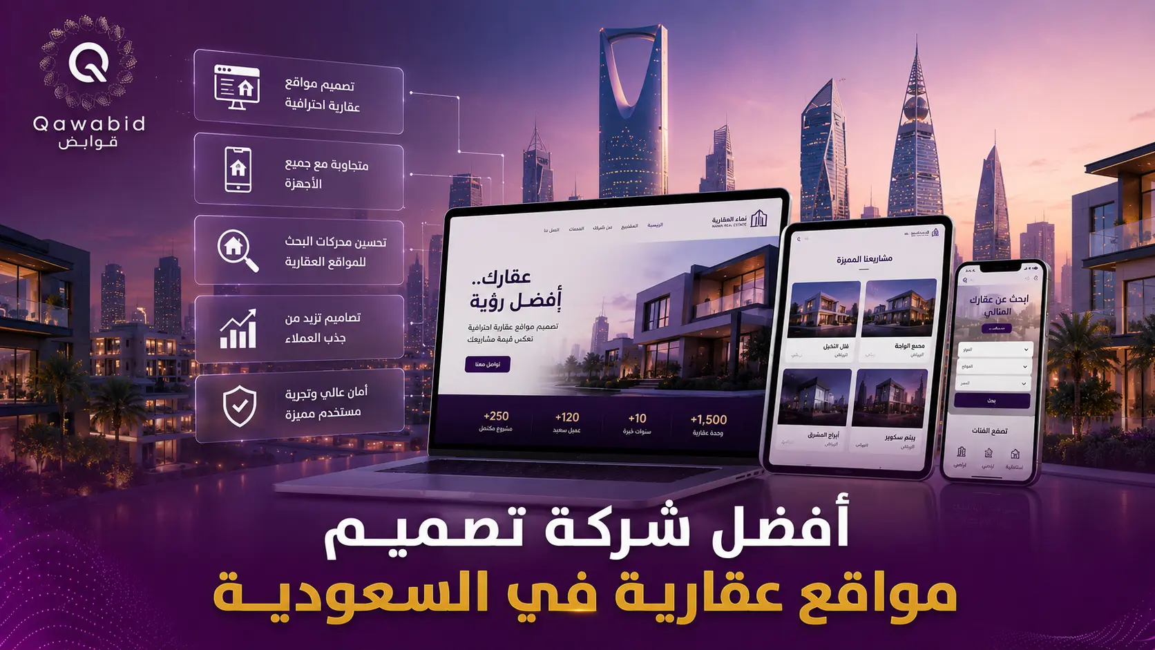 أفضل شركة تصميم مواقع عقارية في السعودية