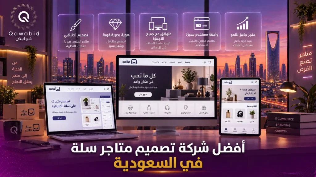أفضل شركة تصميم متاجر سلة في السعودية
