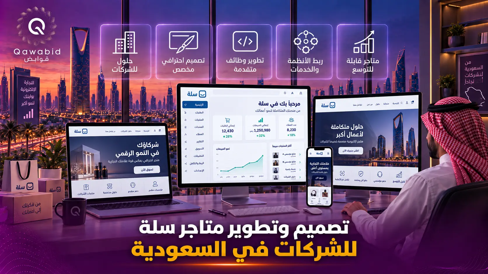 تصميم وتطوير متاجر سلة للشركات في السعودية